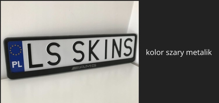 tablica rejestracyjna aluminiowa tłoczona