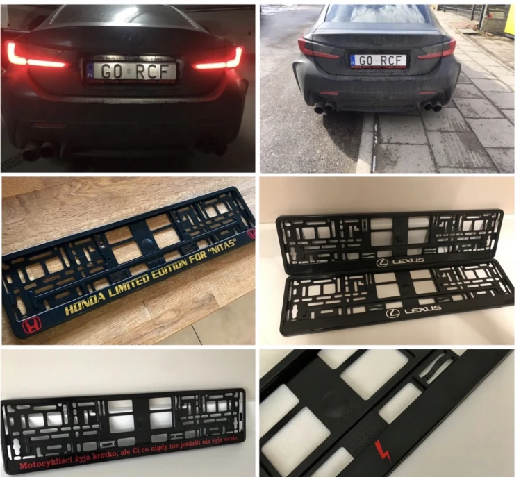 tablica rejestracyjna aluminiowa tłoczona